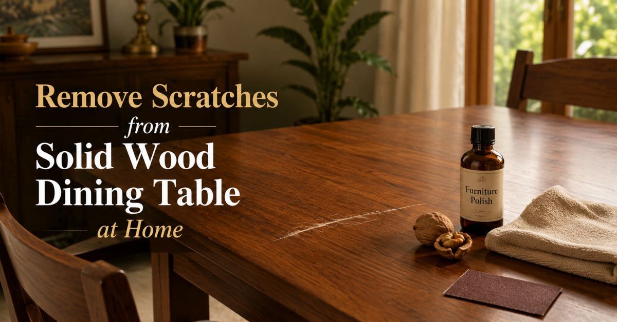 How to Remove Scratches from Solid Wood Dining Tab...