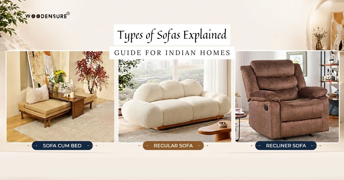 Types of Sofas Explained — Sofa Cum Bed, Regular S...