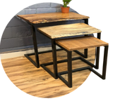 Live Edge Nesting Table