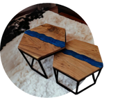 Epoxy Resin Nesting Table