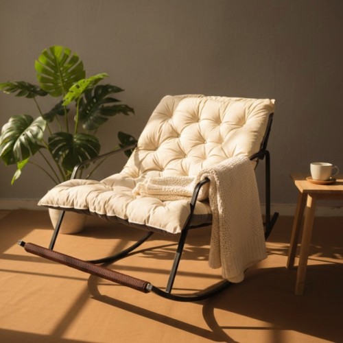 Rocking Chair with Foot Massager for 2 Person