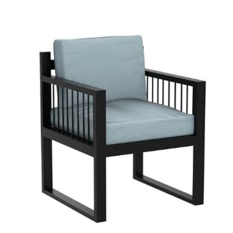 Modern Outdoor Metal Lounge Chair With Cushion | Garden Chair