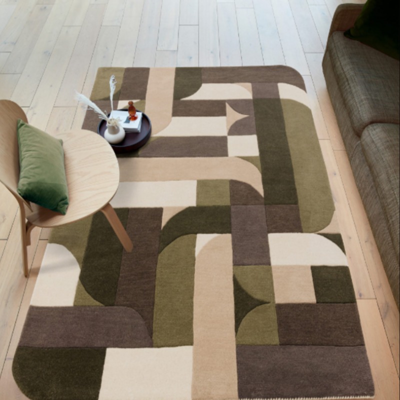 Abstract Nature Rectangle Rug