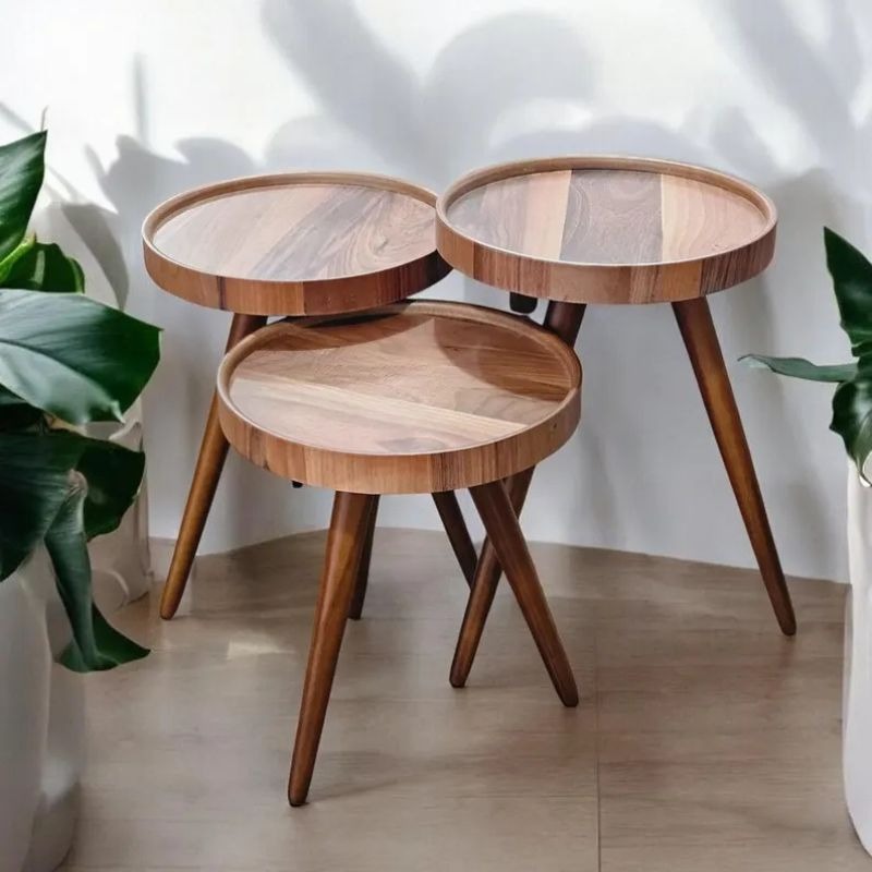 Forest Bloom Nesting Table Set Of 3