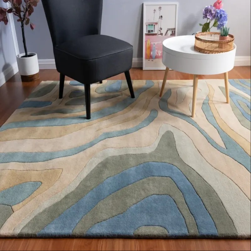 Modern Artistry Canvas Wool Rug