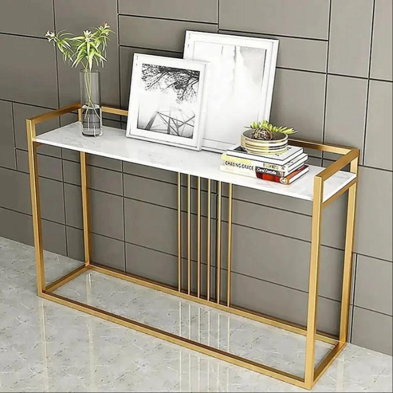 Opulent Golden Console Table