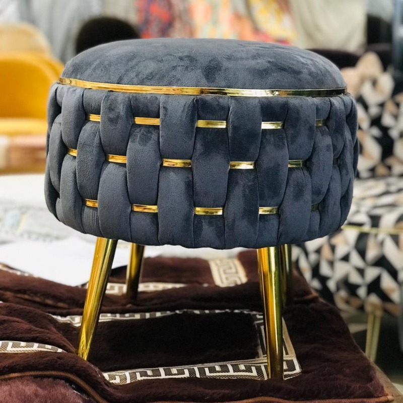 BohoBliss Round Ottoman Pouffe