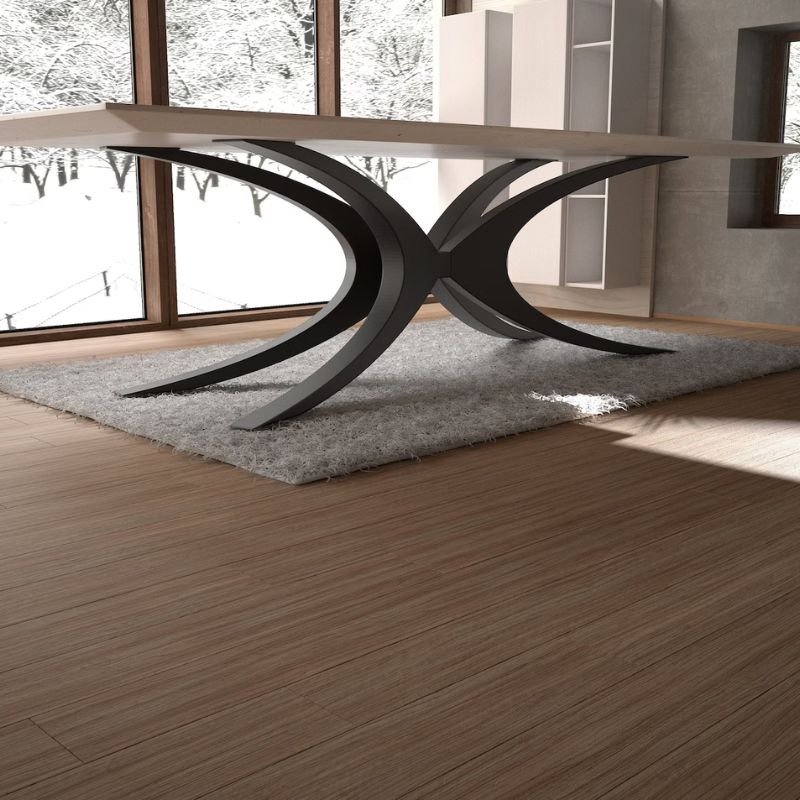 Unique Modern shape metal Dinning table base for round or square tops. Fit with mo...