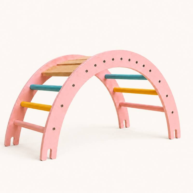 Montessori Climbing Arch for Kids — Wooden Crawling, Ba...
