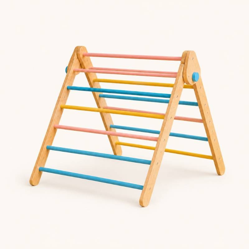 Wooden Pikler Triangle for Kids — Montessori Indoor Cli...