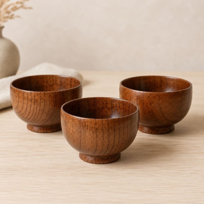 Wooden Bowl Set of 3 | Bowl set of 3 | Wood Bowl Set of 3
