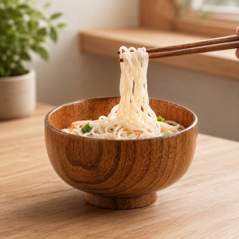 Noodles Bowl | Wooden Noodles Bowl | Wooden Bowl