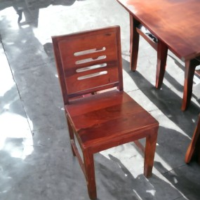 Woodesure Live edge Dining Table Chair