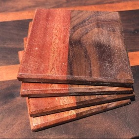 Acacia Wood Coaster Set of 4
