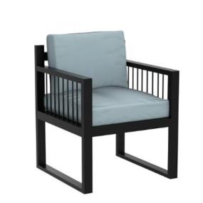Modern Outdoor Metal Lounge Chair With Cushion | Garden Chair