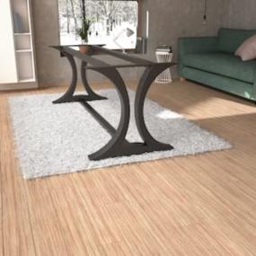 HaloCurve Unique Shape Metal Table Legs for Entryway Consoles and Dining Tables wi...