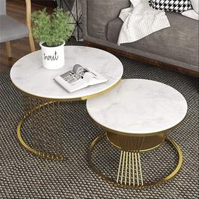 Marble Top Nesting Table set of 2