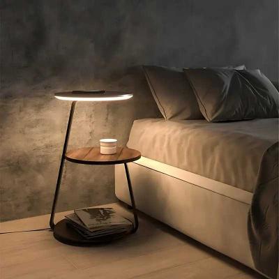 LED Bedside Table with Storage & Optional Wireless Charging | Modern Minimal Design