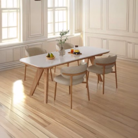 Marble Top Rectangular 4 Seater Dining Table