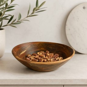 Multipurpose Wood Bowl | Multipurpose Wooden Bowl |Oval Wooden Bowl
